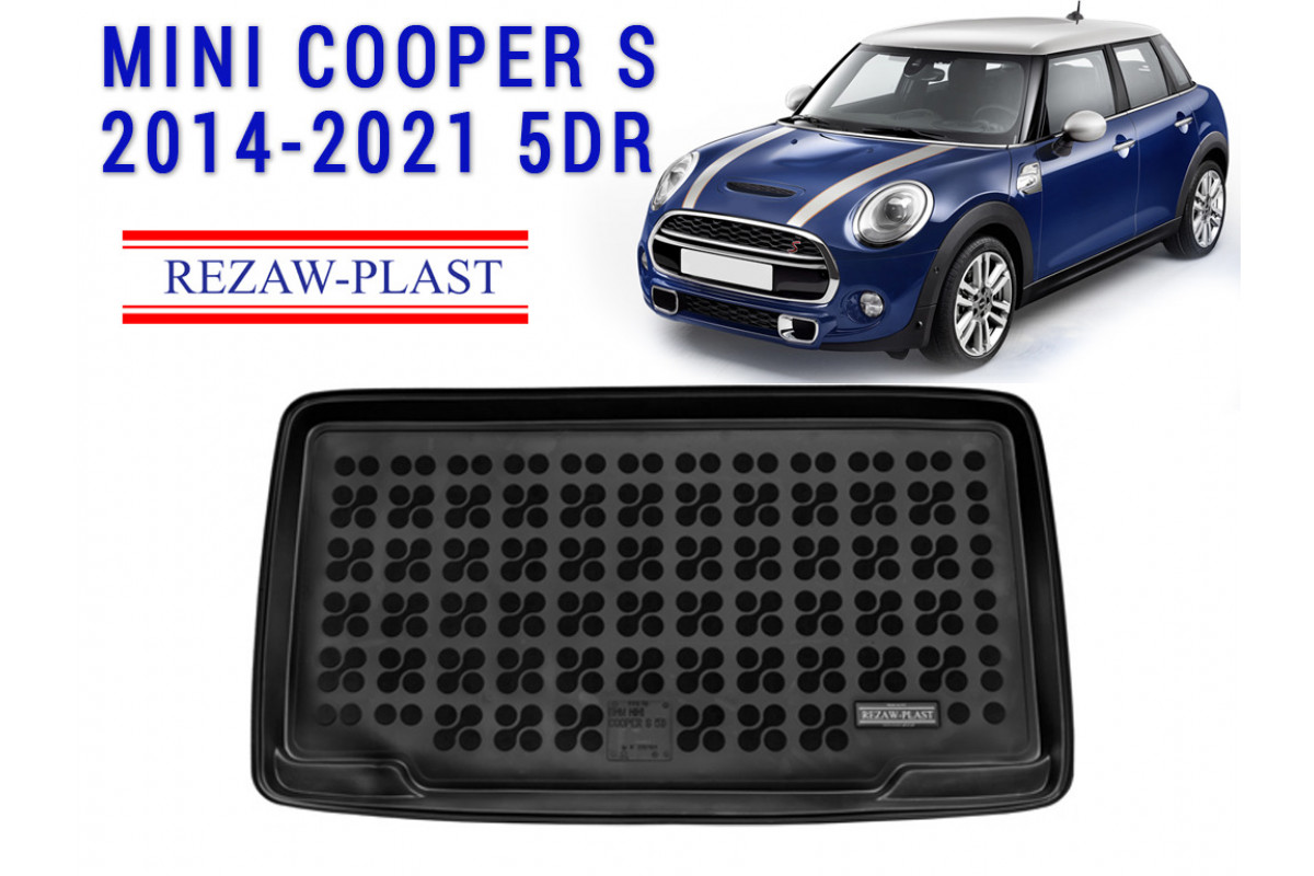 Rezaw Plast Rubber Trunk Mat For Mini Cooper S Dr Black